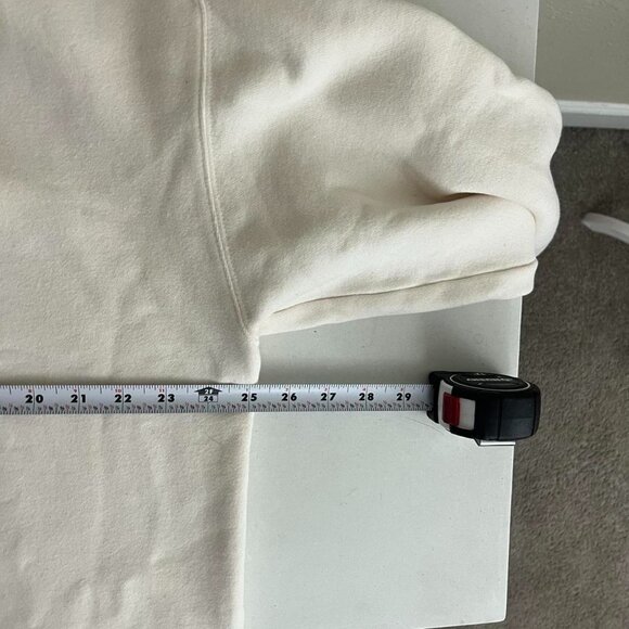 vintage 90s cream cozy cottagecore coquette embroidered logo sweatshirt - Picture 6 of 8